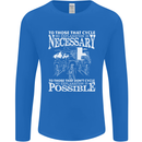 Cycling No Explanation Necessary Cyclist Mens Long Sleeve T-Shirt Royal Blue