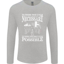 Cycling No Explanation Necessary Cyclist Mens Long Sleeve T-Shirt Sports Grey