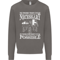 Cycling No Explanation Necessary Cyclist Mens Sweatshirt Jumper Charcoal