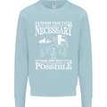 Cycling No Explanation Necessary Cyclist Mens Sweatshirt Jumper Light Blue