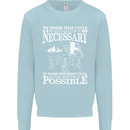 Cycling No Explanation Necessary Cyclist Mens Sweatshirt Jumper Light Blue
