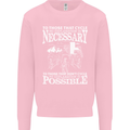 Cycling No Explanation Necessary Cyclist Mens Sweatshirt Jumper Light Pink