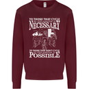 Cycling No Explanation Necessary Cyclist Mens Sweatshirt Jumper Maroon