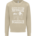 Cycling No Explanation Necessary Cyclist Mens Sweatshirt Jumper Sand