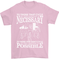 Cycling No Explanation Necessary Cyclist Mens T-Shirt Cotton Gildan Light Pink