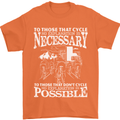 Cycling No Explanation Necessary Cyclist Mens T-Shirt Cotton Gildan Orange