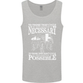 Cycling No Explanation Necessary Cyclist Mens Vest Tank Top Sports Grey