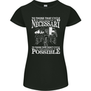 Cycling No Explanation Necessary Cyclist Womens Petite Cut T-Shirt Black