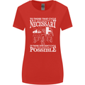 Cycling No Explanation Necessary Cyclist Womens Wider Cut T-Shirt Red