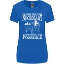 Cycling No Explanation Necessary Cyclist Womens Wider Cut T-Shirt Royal Blue