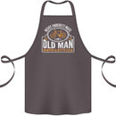 Cycling Old Man Cyclist Funny Bicycle Cotton Apron 100% Organic Dark Grey