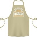 Cycling Old Man Cyclist Funny Bicycle Cotton Apron 100% Organic Khaki