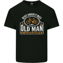 Cycling Old Man Cyclist Funny Bicycle Mens Cotton T-Shirt Tee Top Black