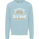 Cycling Old Man Cyclist Funny Bicycle Mens Sweatshirt Jumper Light Blue