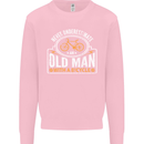 Cycling Old Man Cyclist Funny Bicycle Mens Sweatshirt Jumper Light Pink