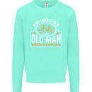 Cycling Old Man Cyclist Funny Bicycle Mens Sweatshirt Jumper Peppermint