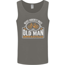 Cycling Old Man Cyclist Funny Bicycle Mens Vest Tank Top Charcoal