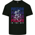 Cycling Passion Is the Key Cyclist Funny Mens Cotton T-Shirt Tee Top Black