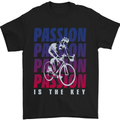 Cycling Passion Is the Key Cyclist Funny Mens T-Shirt Cotton Gildan Black