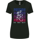 Cycling Passion Is the Key Cyclist Funny Womens Wider Cut T-Shirt Black