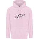 Cycling Peloton Cyclist Bicycle Childrens Kids Hoodie Light Pink