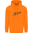 Cycling Peloton Cyclist Bicycle Childrens Kids Hoodie Orange