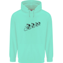 Cycling Peloton Cyclist Bicycle Childrens Kids Hoodie Peppermint