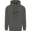 Cycling Peloton Cyclist Bicycle Childrens Kids Hoodie Storm Grey
