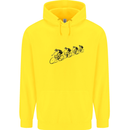 Cycling Peloton Cyclist Bicycle Childrens Kids Hoodie Yellow