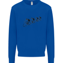 Cycling Peloton Cyclist Bicycle Kids Sweatshirt Jumper Royal Blue