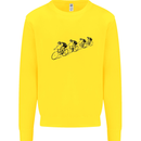 Cycling Peloton Cyclist Bicycle Kids Sweatshirt Jumper Yellow