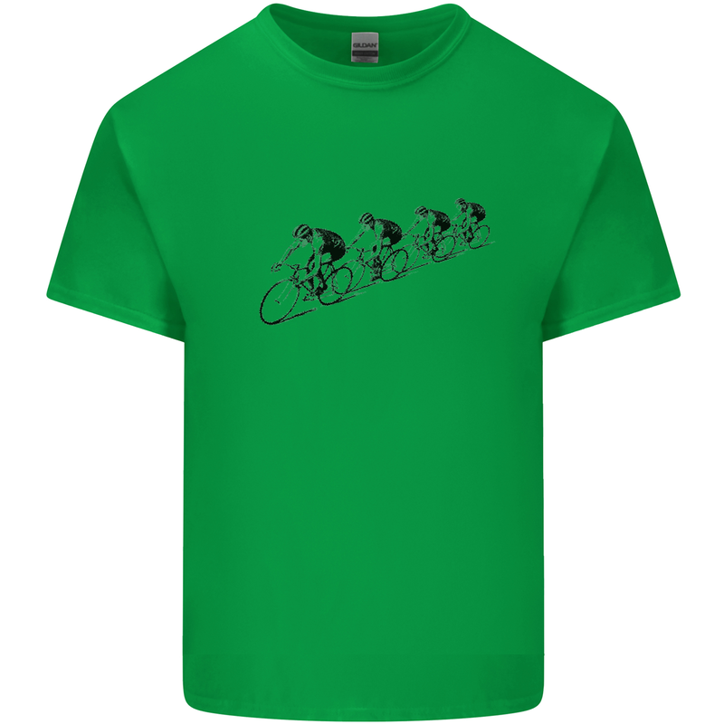 Cycling Peloton Cyclist Bicycle Kids T-Shirt Childrens Irish Green