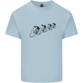 Cycling Peloton Cyclist Bicycle Kids T-Shirt Childrens Light Blue