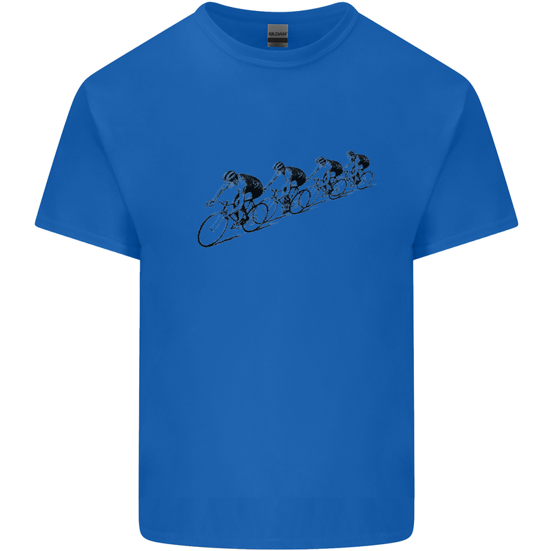 Cycling Peloton Cyclist Bicycle Kids T-Shirt Childrens Royal Blue