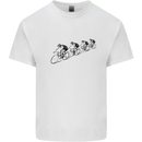 Cycling Peloton Cyclist Bicycle Kids T-Shirt Childrens White