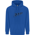 Cycling Peloton Cyclist Bicycle Mens 80% Cotton Hoodie Royal Blue