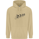 Cycling Peloton Cyclist Bicycle Mens 80% Cotton Hoodie Sand