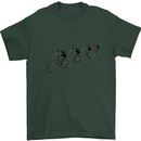Cycling Peloton Cyclist Bicycle Mens T-Shirt Cotton Gildan Forest Green