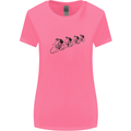 Cycling Peloton Cyclist Bicycle Womens Wider Cut T-Shirt Azalea