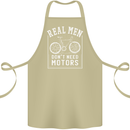 Cycling Real Men Don't Need Motors Bike Cotton Apron 100% Organic Khaki