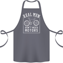 Cycling Real Men Don't Need Motors Bike Cotton Apron 100% Organic Steel