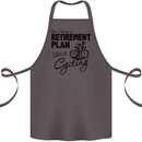 Cycling Retirement Plan Cyclist Bicycle Cotton Apron 100% Organic Dark Grey