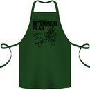 Cycling Retirement Plan Cyclist Bicycle Cotton Apron 100% Organic Forest Green