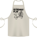 Cycling Retirement Plan Cyclist Bicycle Cotton Apron 100% Organic Natural