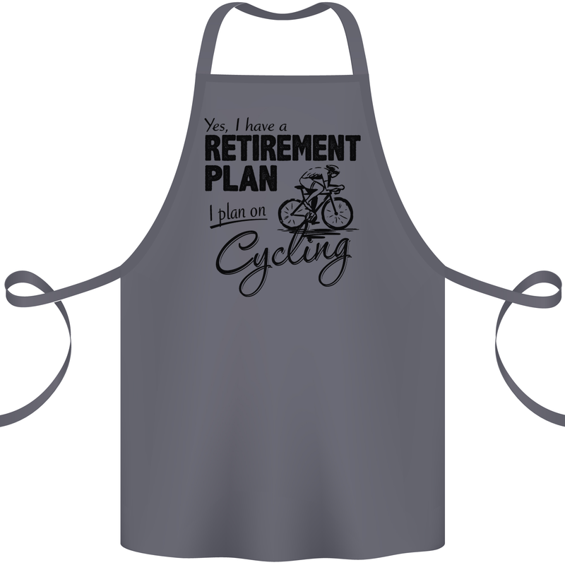 Cycling Retirement Plan Cyclist Bicycle Cotton Apron 100% Organic Steel