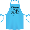 Cycling Retirement Plan Cyclist Bicycle Cotton Apron 100% Organic Turquoise