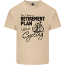 Cycling Retirement Plan Cyclist Bicycle Mens Cotton T-Shirt Tee Top Sand
