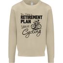 Cycling Retirement Plan Cyclist Bicycle Mens Sweatshirt Jumper Sand
