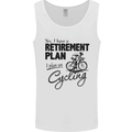 Cycling Retirement Plan Cyclist Bicycle Mens Vest Tank Top White