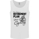 Cycling Retirement Plan Cyclist Bicycle Mens Vest Tank Top White